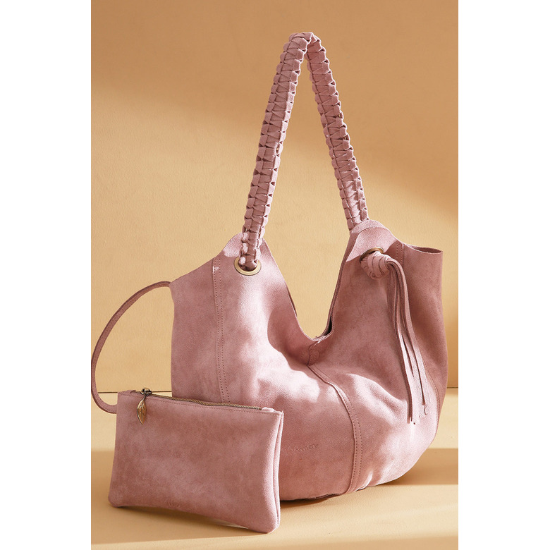 Woomen Vegan schoudertas roze 2