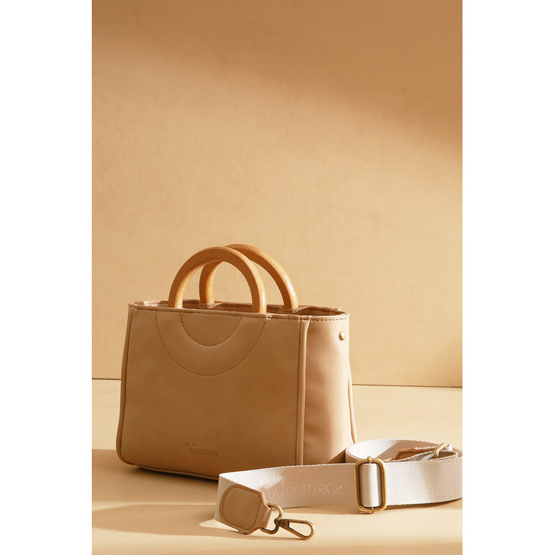 Woomen Vegan handtas beige 2