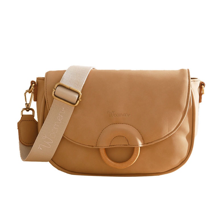 Woomen Vegan crossbody beige 1