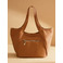 Woomen Vegan shopper camel 4