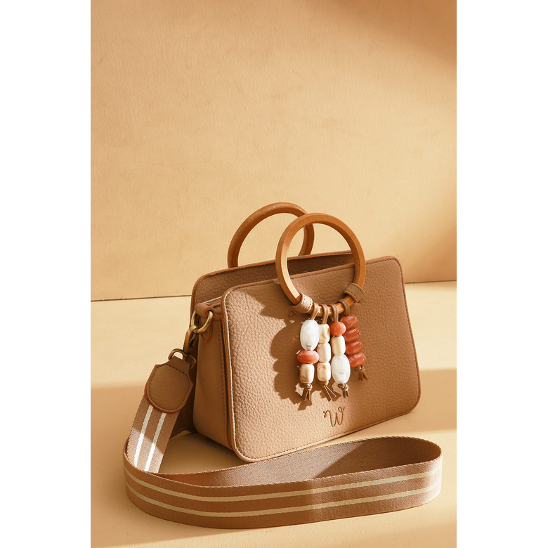 Woomen Vegan handtasche beige 2