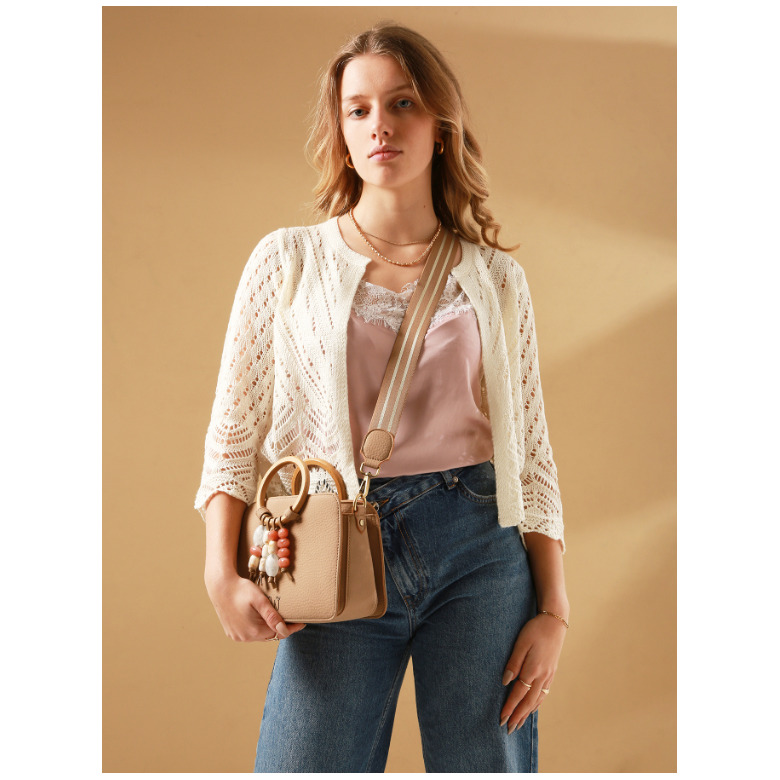 Woomen Vegan handtasche beige 5