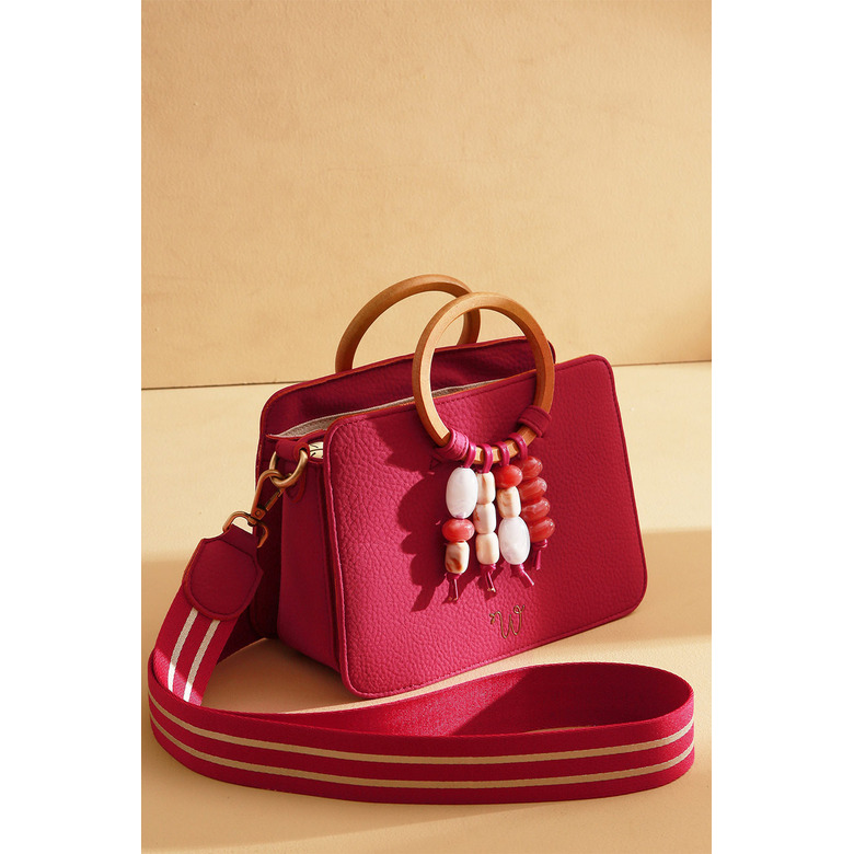 Woomen Vegan handtas roze 2