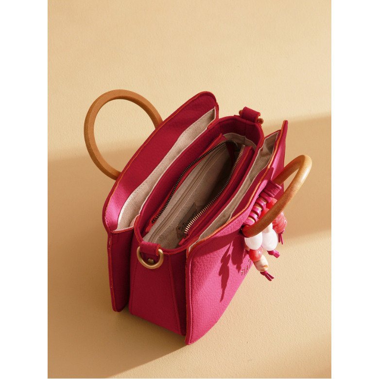 Woomen Vegan handtas roze 4