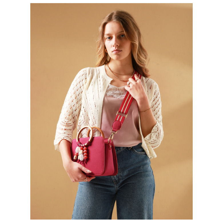 Woomen Vegan handtas roze 5