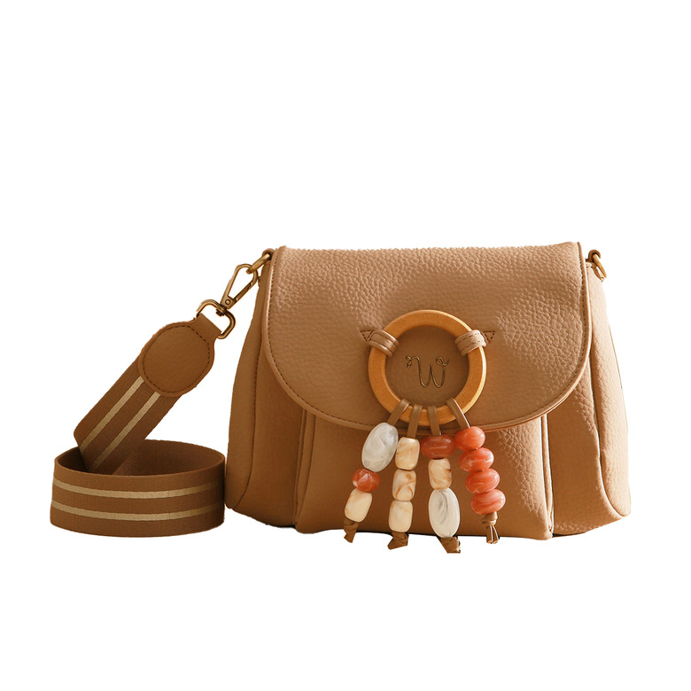 Woomen Vegan crossbody beige 1