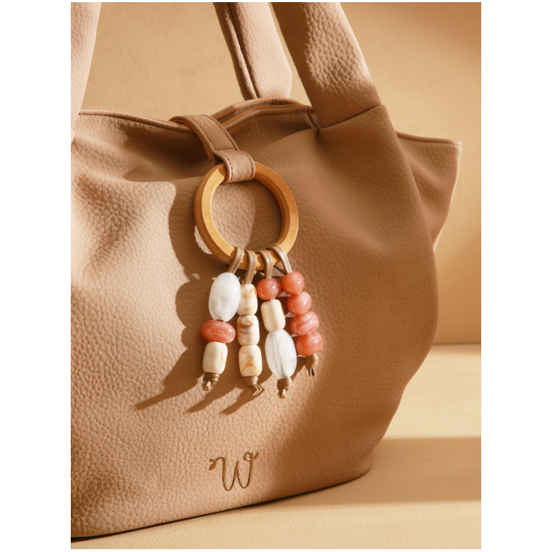 Woomen Vegan schoudertas beige 3