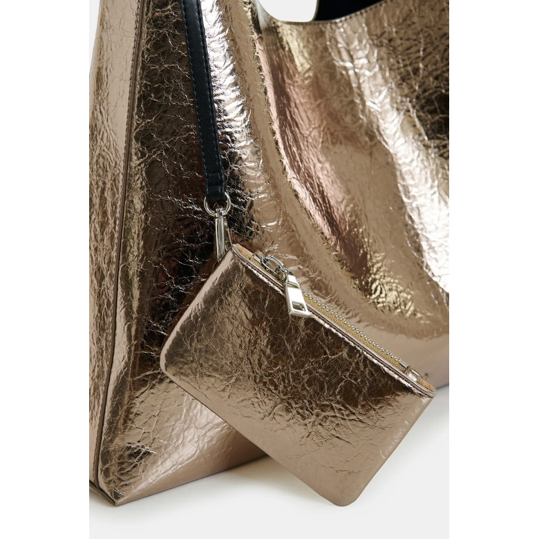 Essentiel shopper goud 4