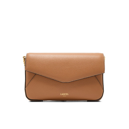 Lancel sac bandoulière camel