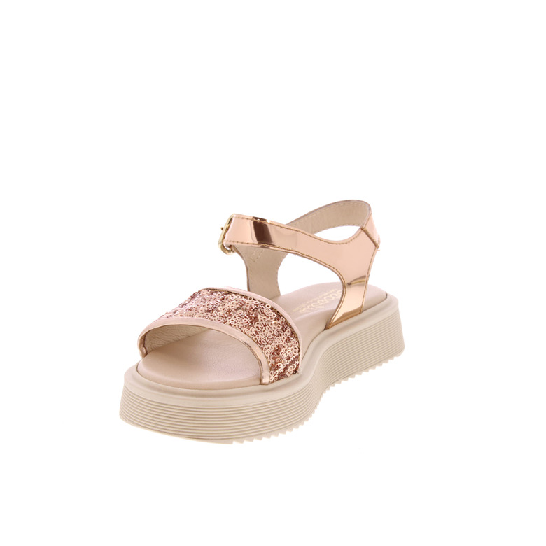 Beberlis sandals rose gold 3