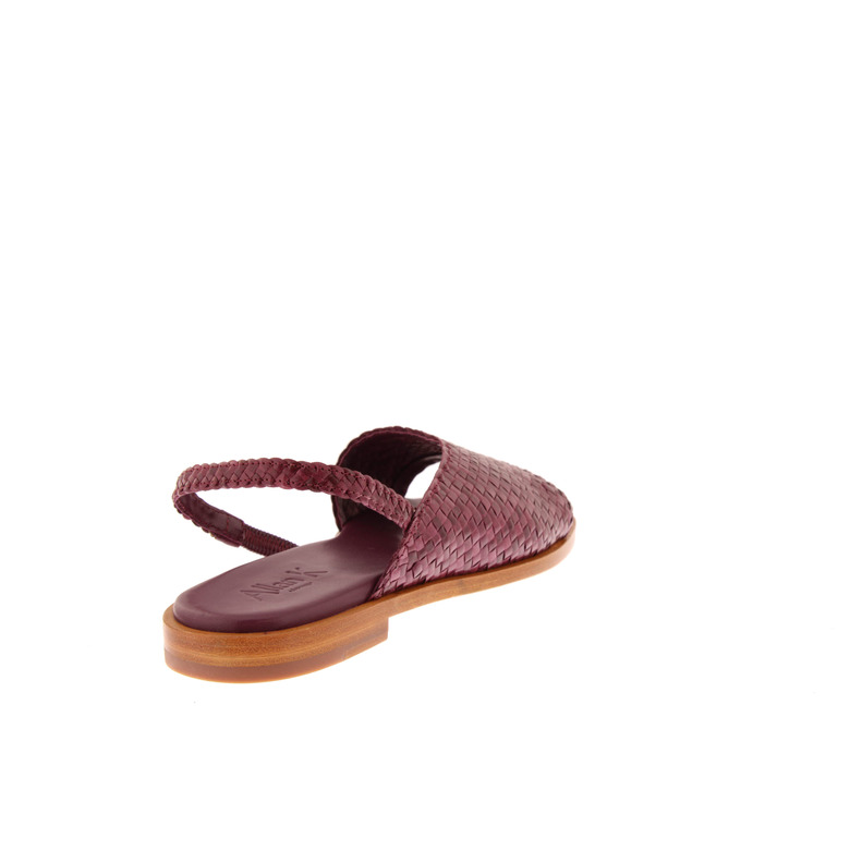 Allan K sandals bordeaux 4