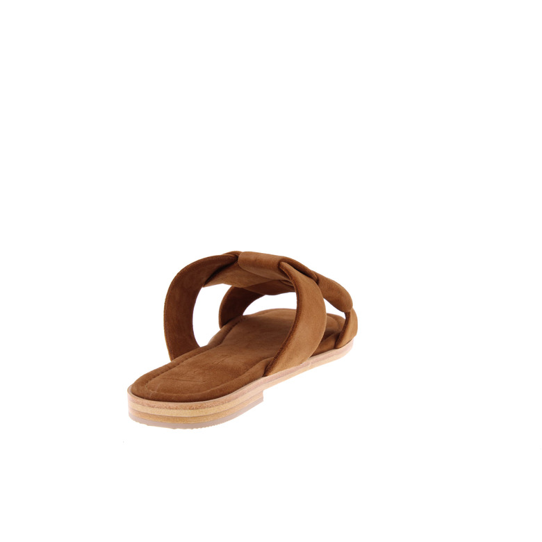 Corridoni thong slippers cognac 4