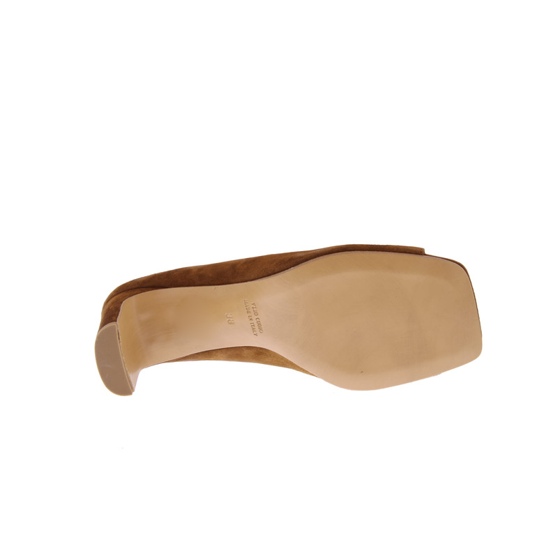 Bianca Di thong slippers cognac 5