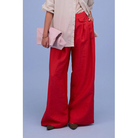 Nathalie Vleeschouwer broek rood