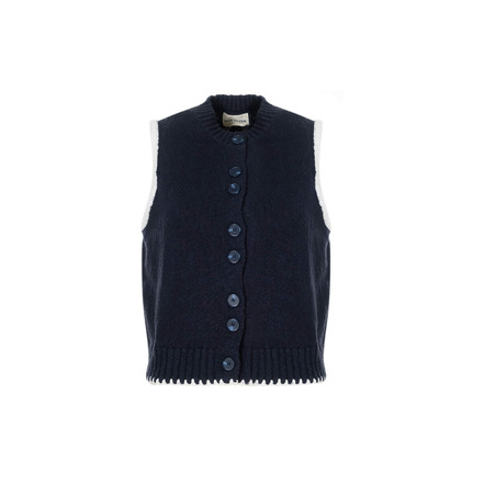 Our Sister cardigan blauw