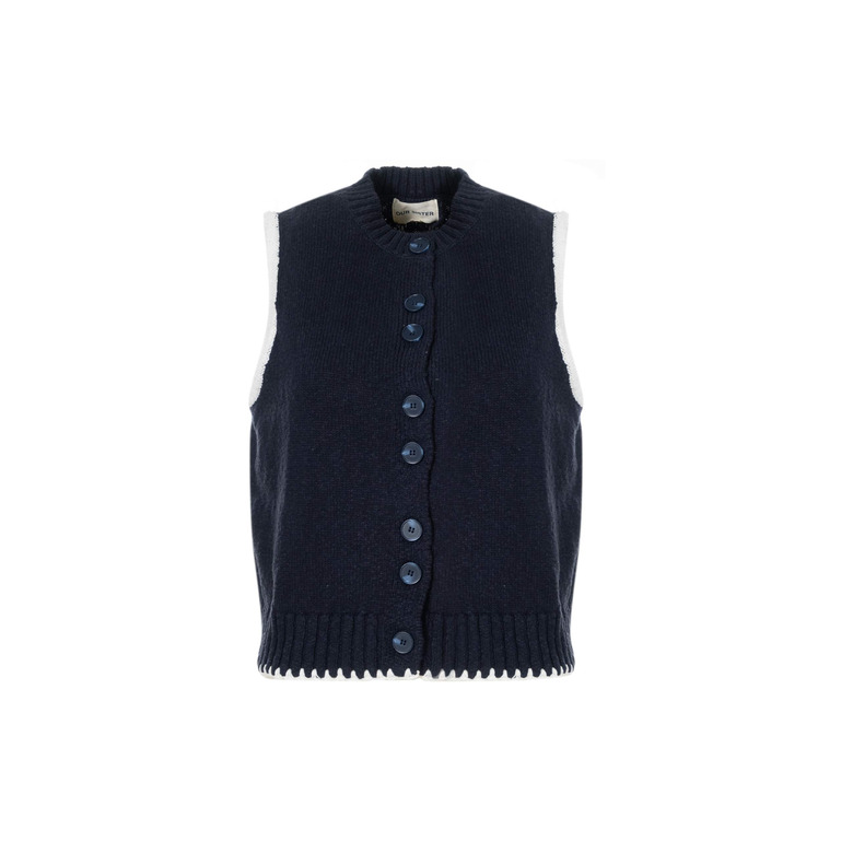 Our Sister cardigan blauw 1