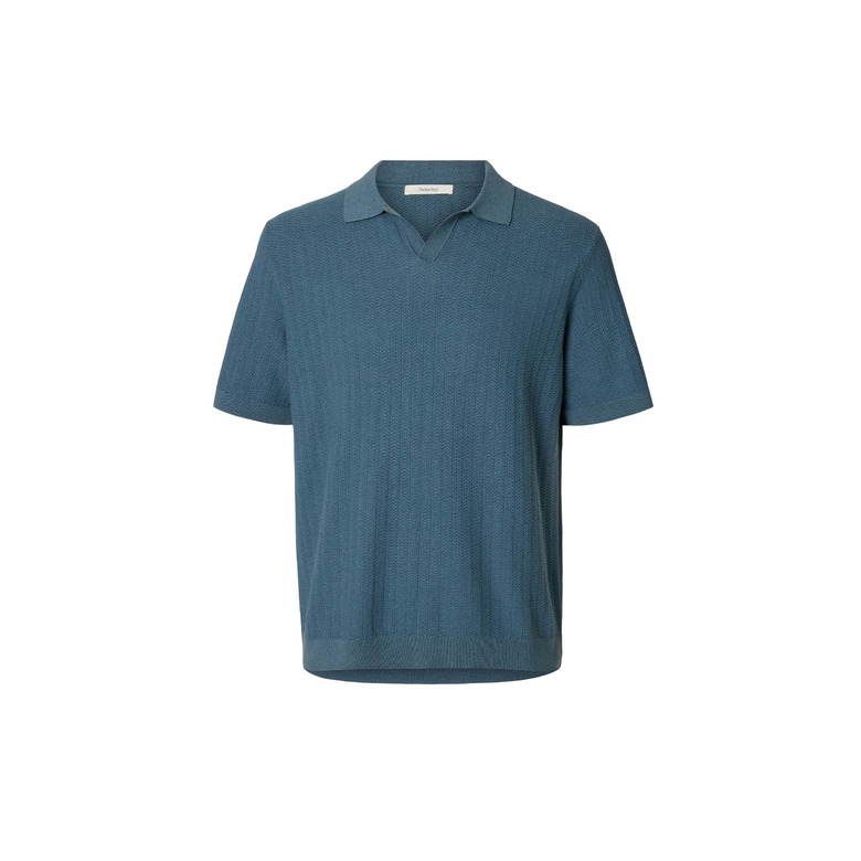 Selected Homme polo bleu 1
