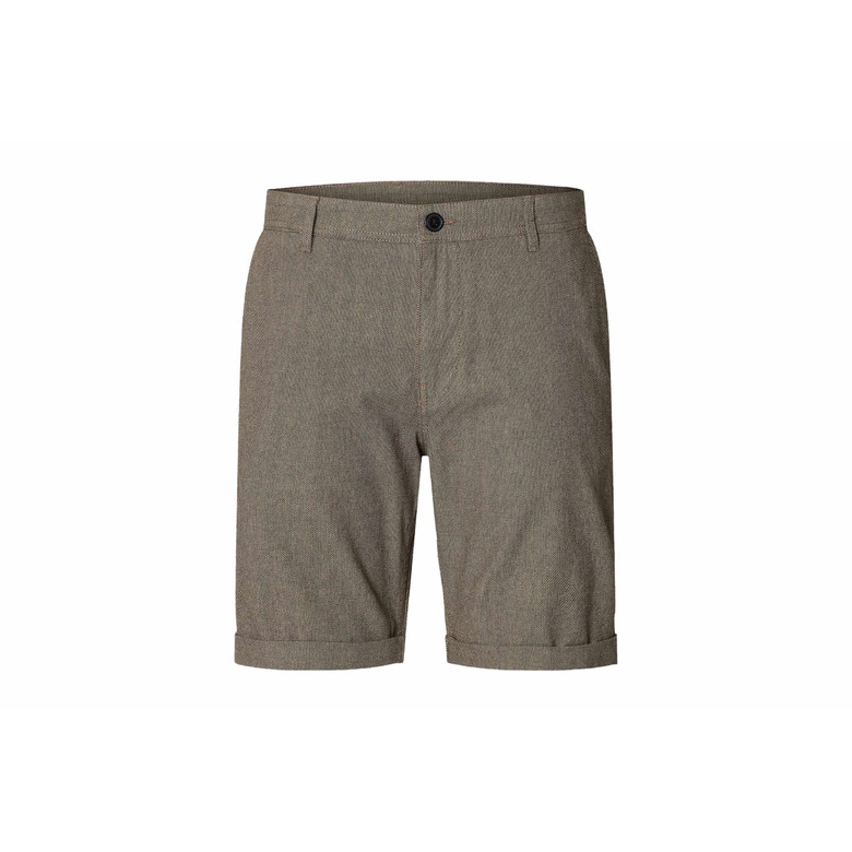 Selected Homme short brun 1