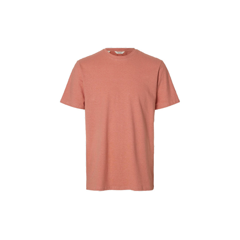 Selected Homme t-shirt rose 1