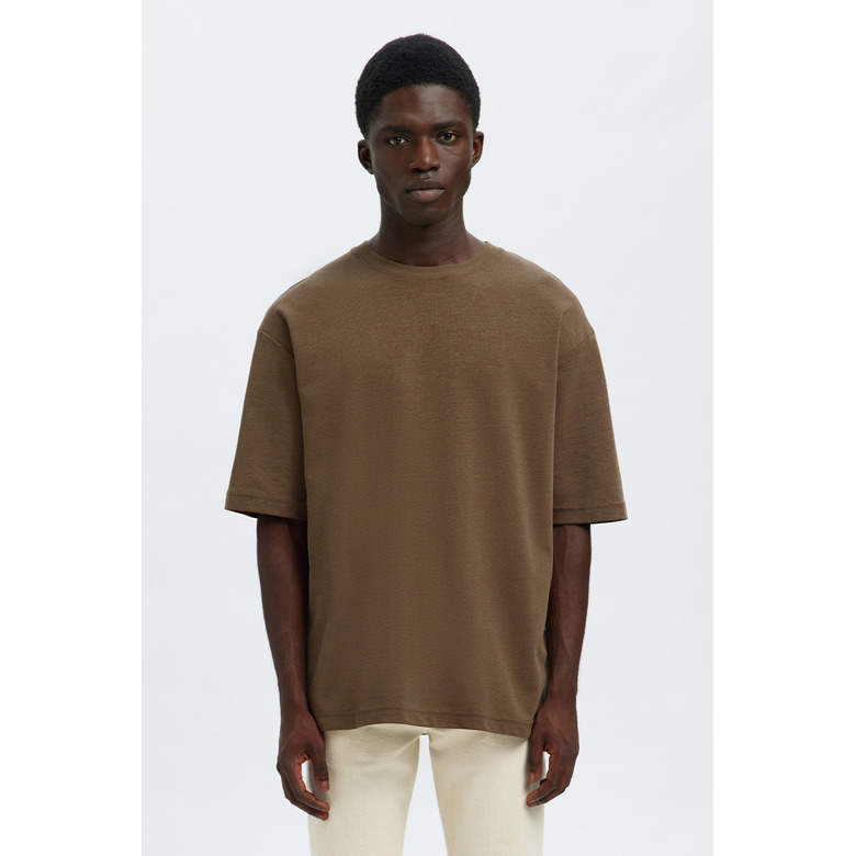 Selected Homme t-shirt brun 2