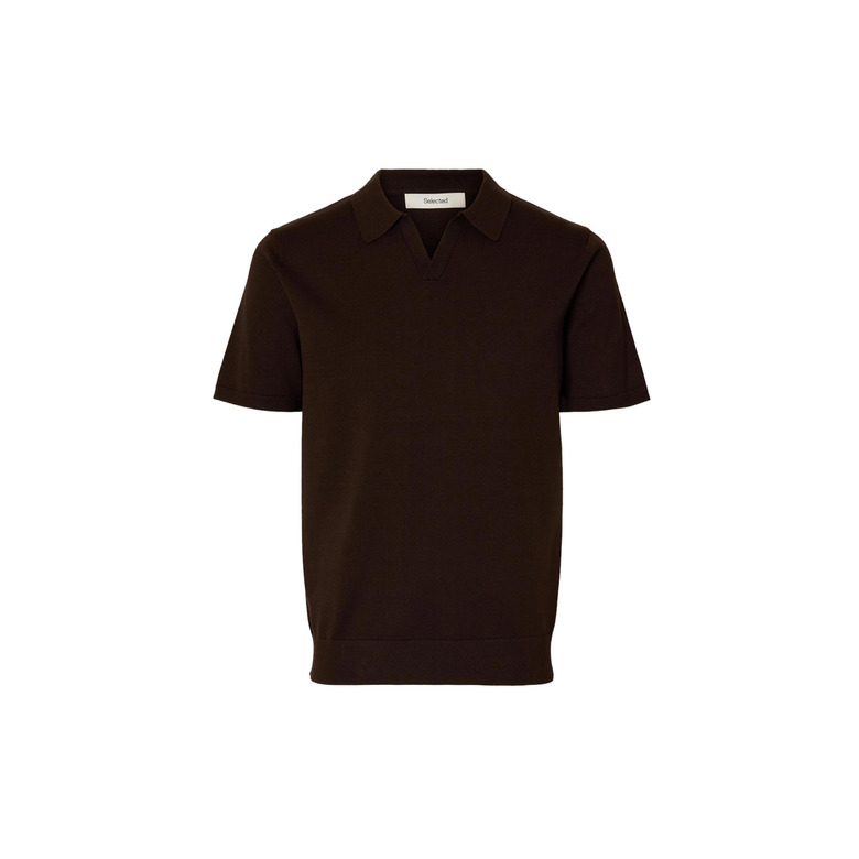 Selected Homme polo brun 1