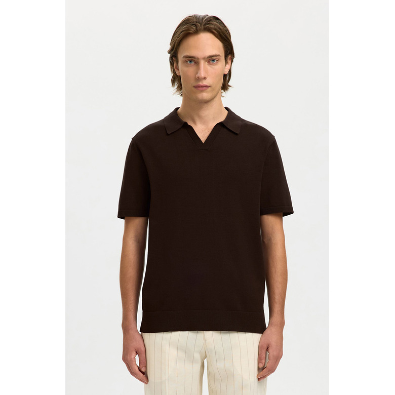 Selected Homme polo brun 2