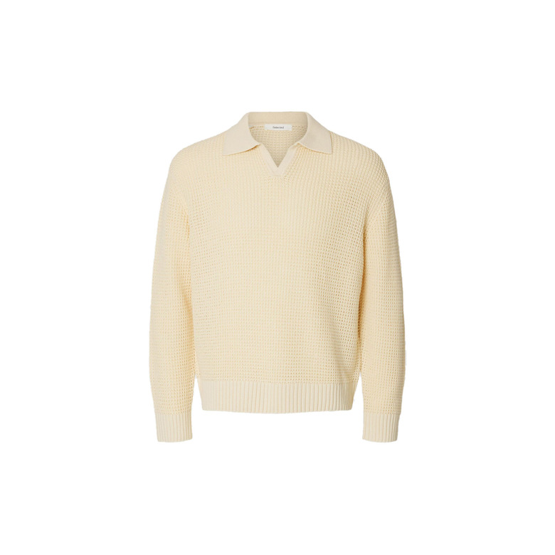 Selected Homme polo ecru 1