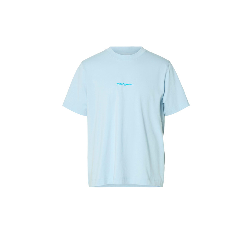 Selected Homme t-shirt bleu 1