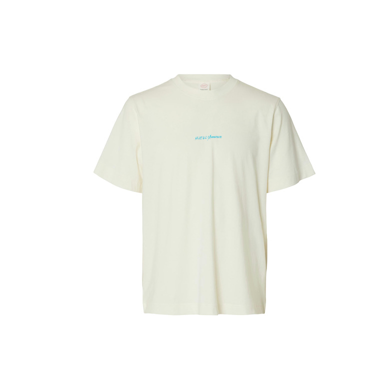 Selected Homme t-shirt ecru 1