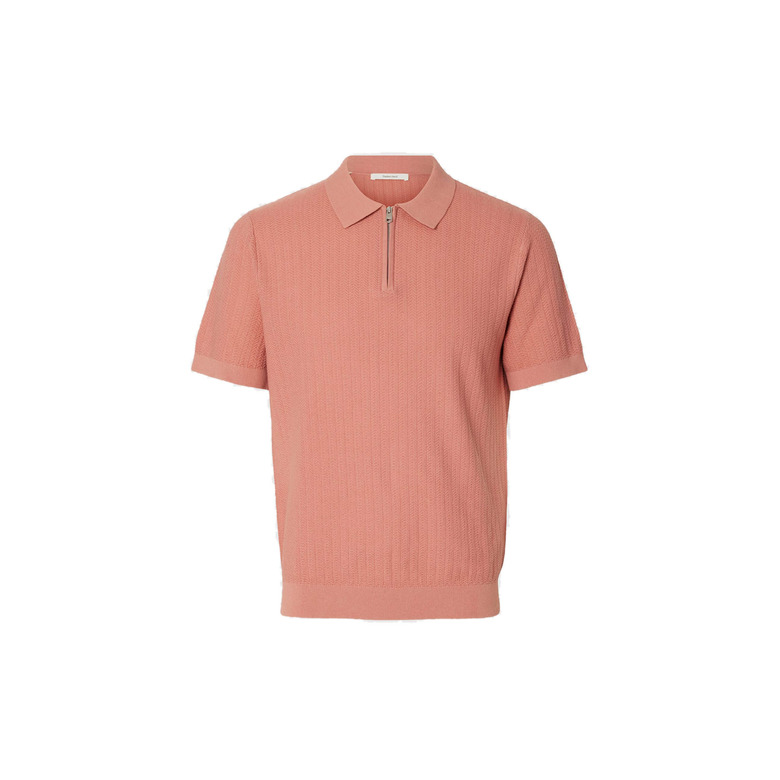 Selected Homme polo rose 1