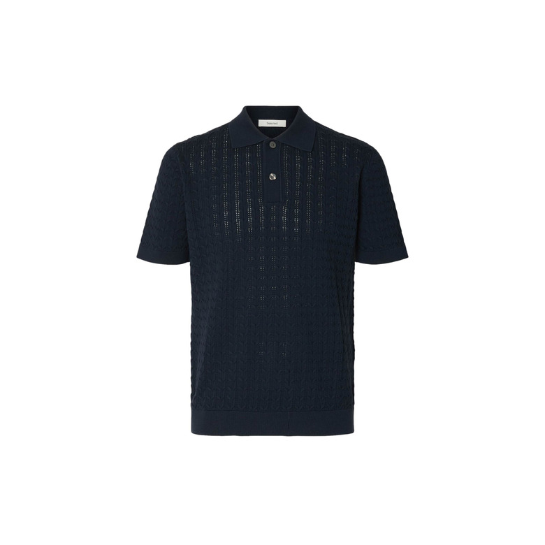 Selected Homme polo bleu 1