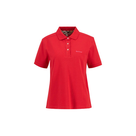 Barbour polo rood