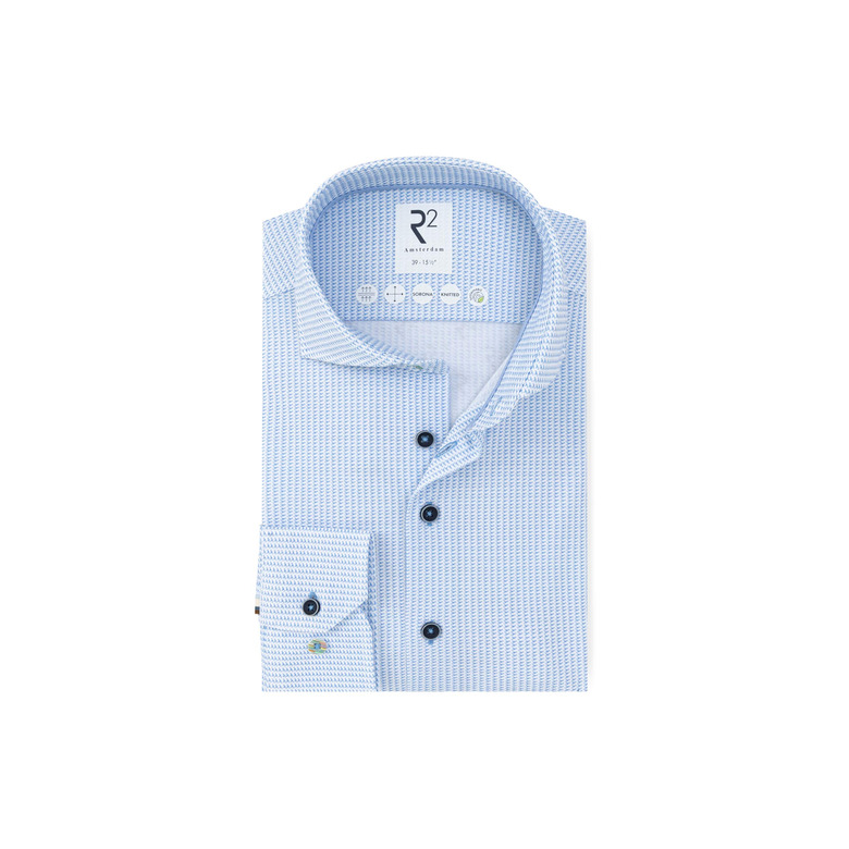R2 Amsterdam hemd blauw 1