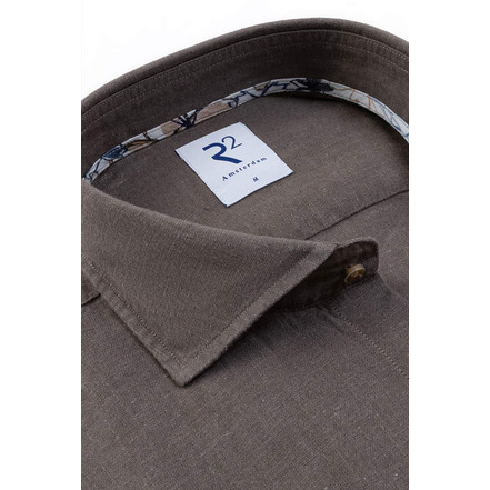 R2 Amsterdam hemd bruin