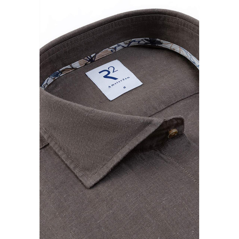R2 Amsterdam hemd bruin 2