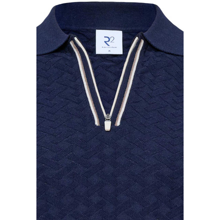 R2 Amsterdam polo blauw