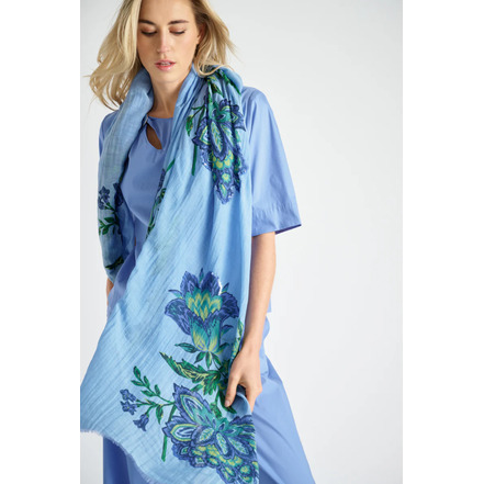 Marie Mero sjaal blauw