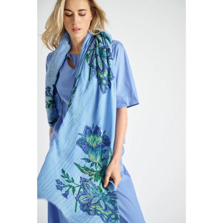 Marie Mero sjaal blauw 2