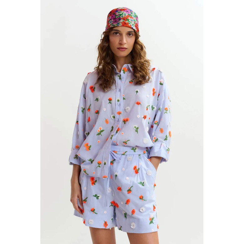 Essentiel blouse blauw 2