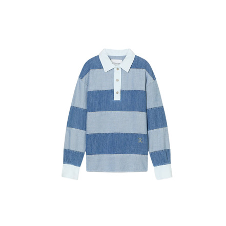 Closed polo blauw