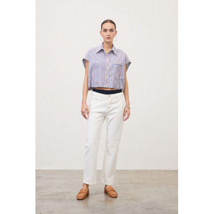 Ottod'ame blouse blauw