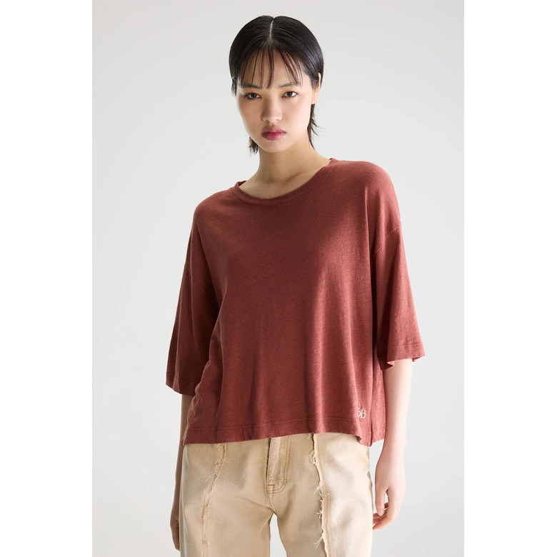 Bellerose t-shirt brun 2