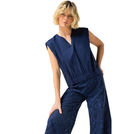 Caroline Biss chemisier bleu