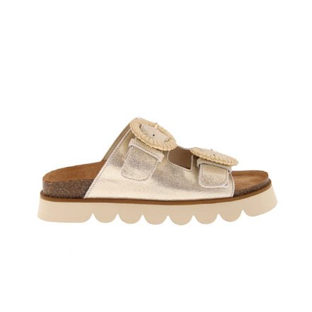 No Name thong slippers gold