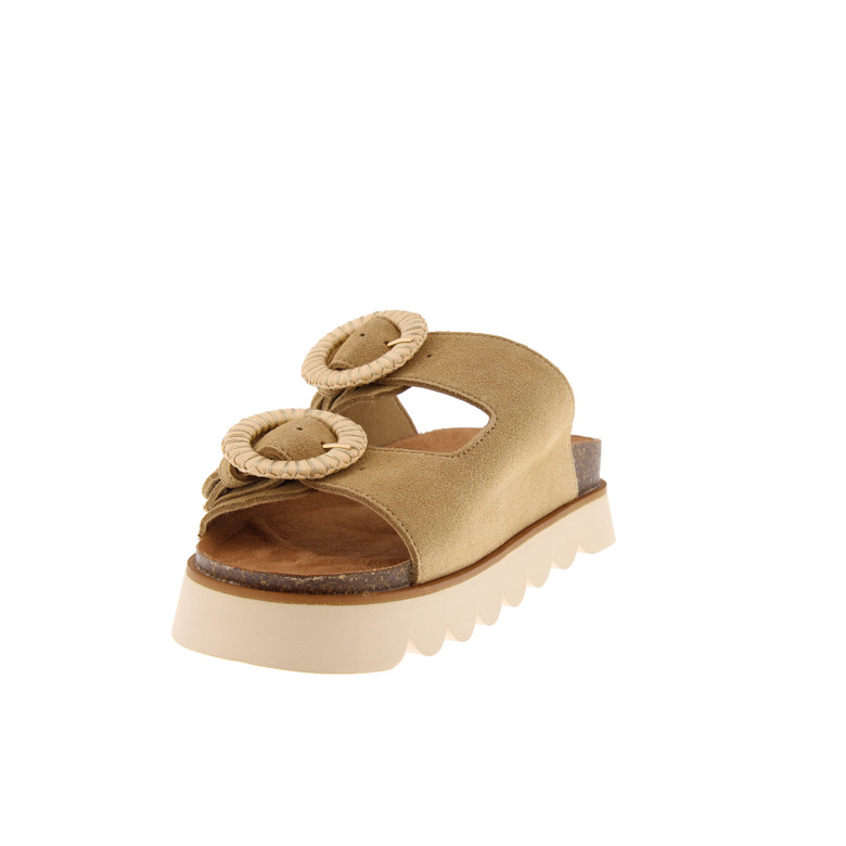 No Name thong slippers lightbrown 3