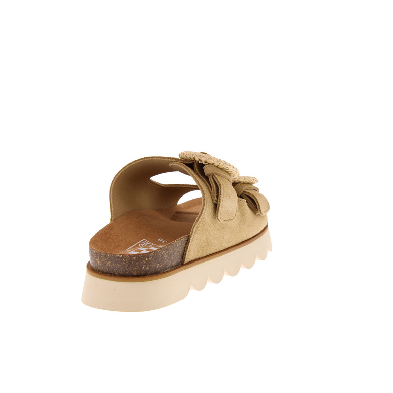 No Name thong slippers lightbrown 4