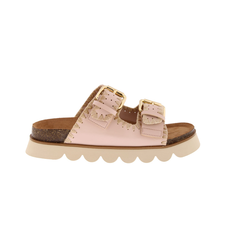 No Name thong slippers pink 1