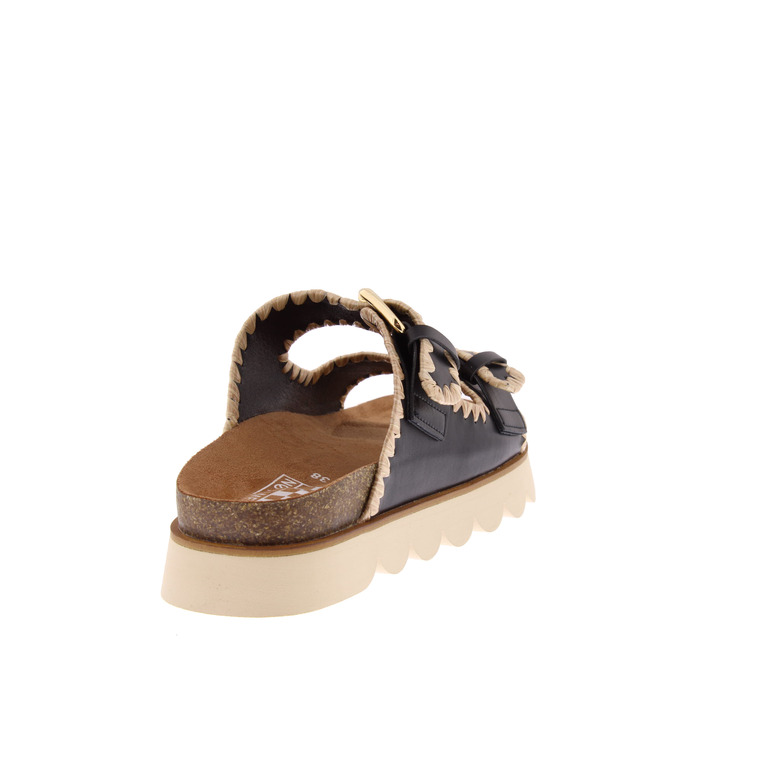 No Name thong slippers black 4