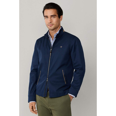 Hackett strickjacke blau