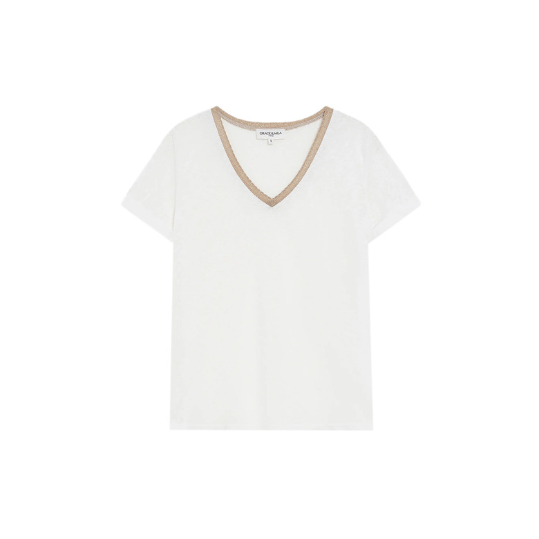 Grace & Mila t-shirt ecru 1